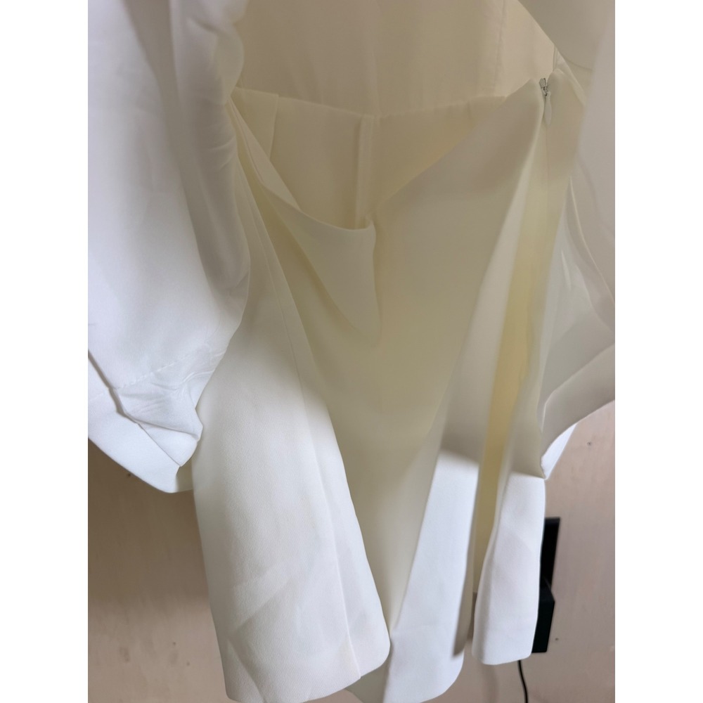 Amanda Uprichard Women XS White NEW Gold Button Blazer Style Sleeveless - Picture 7 of 14